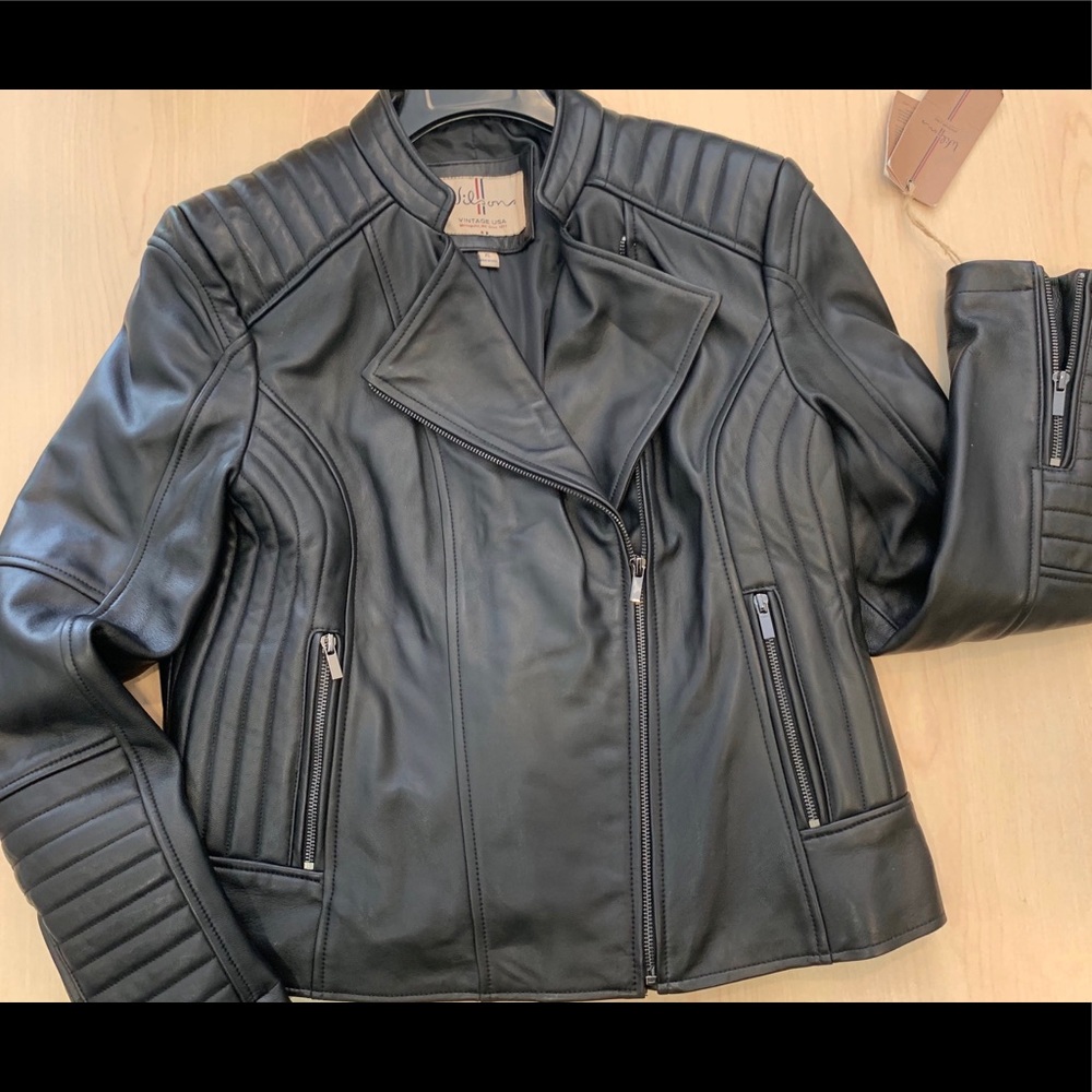 Wilson’s vintage leather moto jacket
